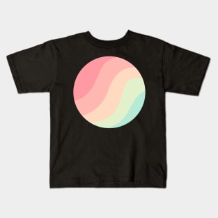 Pastel Color Circle Kids T-Shirt